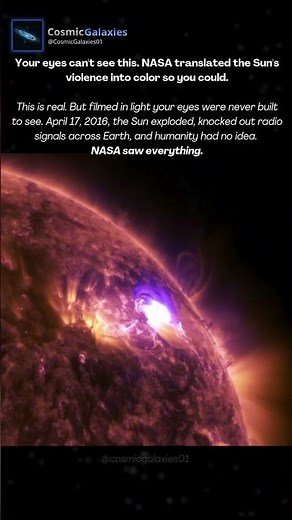 The Sun Exploded. NASA Translated It So You Could Finally See It 🌞🔥
