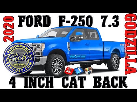 2020 F250 7.3 (GODZILLA) 4 Inch Cat Back Exhaust By Rich's