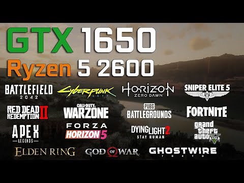 Nvidia GTX 1650 - AMD Ryzen 5 2600 in 2022 - Test in 15 Games
