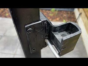 How to Adjust a Swimming Pool gate latch Spa. Door not self closing self latching bouncing open