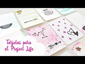 Tutorial: cómo hacer tarjetas de project life | How to make project life cards. Scrapeando con Rocío