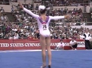 Jennie Thompson made her senior debut at just 13 years old! Although she was age ineligible for the Dortmund Worlds that year, Jennie displayed senior level skills (standing full on beam) and finished 4th in the all-around behind Dawes, Miller, and Borden! 🇺🇸 What a debut!! ☀️ - Floor: 9.550 - Featured Competition: 1994 US Championships - - #gymnastics #gymnasticsvideos #gymnasticshighlights #artisticgymnastics #floor #vault #parallelbars #pbars #horizontalbar #highbar #balancebeam #unevenbars