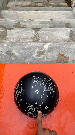 Experiment: Dropping a water balloon from the top of the stairs, does the balloon explode?