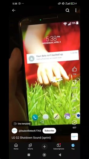 LG G2 shutdown sound effect #lgg2 #shutdown