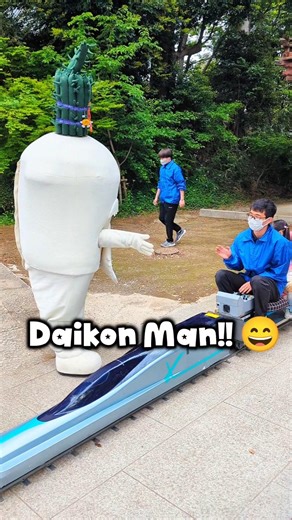 Only in Japan: Riding the Alpha X & meeting Daikon Man! 🚄🥕 #LifeInJapan