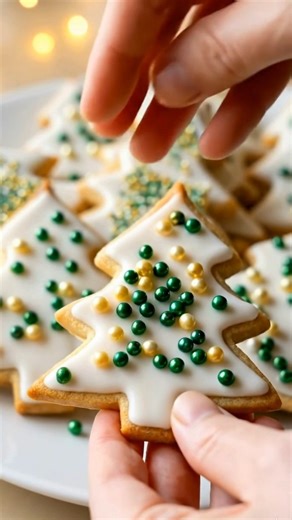 Christmas Tree Sugar Cookies | Soft Iced Holiday Cookies These Christmas tree cookies are soft, sweet, and too cute to resist 🤍✨ 👉 Follow for easy holiday dessert recipes everyone will love. #dessert #christmascookies #holidaybaking #sugarcookies #viral | Recipes With Darya