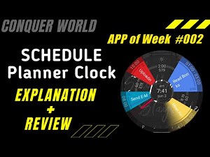 ( Hindi )Schedule Planner Clock | How to Plan #Schedule for the Day? ‪@conquerworld_in‬