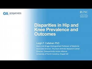 Disparities in Hip and Knee Osteoarthritis Prevalence and Outcomes