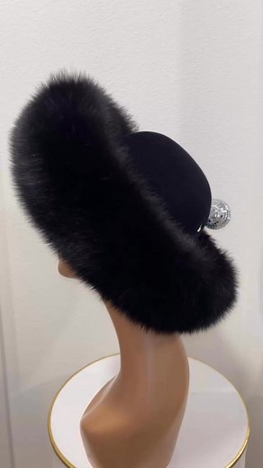 This gorgeous fur hat is the perfect accessory for anyone who loves hats! This fox fur hat is trimmed in luxurious fox fur with a fabulous soft velour crown and comes in a variety of colors, making it easy to fit your style! To provide your measurements, include a note at checkout. Feel free to contact us with any questions. #Baptist #Apostolic #Cogic #cogicfashions #cogicgrand #fashion #hats #fur #furhatseason #fashionandstyle #cogichats #2024 #cogicgirlsrock #paw #baptistchurch #apostolicfashi