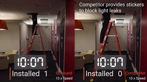 Metalux 2x2 LED Ceiling Grid Light w/CCT & Lumen Select, Remote Driver, 2 Mounting Options - 22SFS-L3C4-UNV