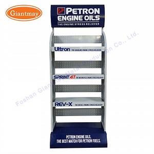 [Hot Item] Custom Engine Oil Display Shelf Stand Car Care Metal Rack