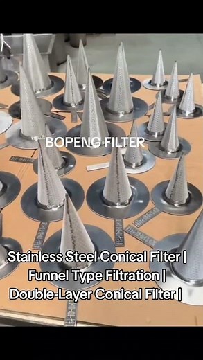 Stainless Steel Conical Filter | Funnel Type Filtration | Double-Layer Conical