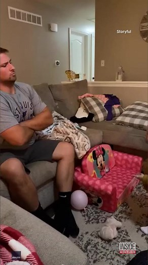 128K views · 2.6K reactions | A little girl pretended to be her dad, sitting in her chair and crossing her arms while watching TV. Like father, like daughter! | Inside Edition | Facebook