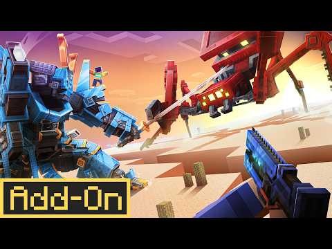 MECHS ADDON – Build & Pilot 6 Giant Mechs in Minecraft Bedrock!
