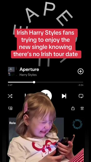 The new Harry Styles single is 10/10 but the lack of an Ireland tour date is NOT! 💔😭🇮🇪 Anybody else manifesting an announcement and refreshing Ticketmaster every 5 minutes just in case? 🥲🙏 #harrystyles #harrystylestour #harrystylesvids #harrystylesfan #newmusic