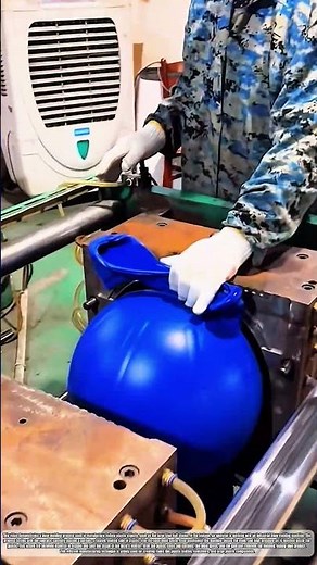 From Molten Plastic to Finished Product: The Blow Molding Cycle #skills #workers #plastic #unique