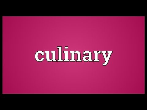 Culinary Meaning