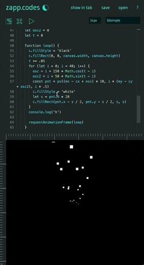 three d - javascript canvas - super simple 3d