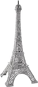 Eiffel Tower Decor for Cake Topper 7 Inch Alloy Metal Gifts Collectible Figurine for Paris Eiffel Tower Party Decoration,Home Decoration and Cake Topper Decoration