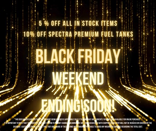 Sadly our Black Friday Sale is coming to an End! Get what you need now! | Custom Mustangs and Muscle Car Parts | Facebook