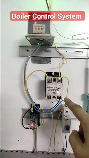 Boiler operator temperature control system #shorts #electrical_wiring #boiler