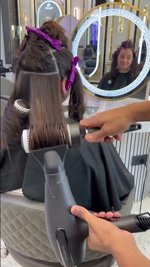 Blow dry after hair cut 💇‍♀️ | Blow dryer 💕 #blowdrybangs #hairstyles #sleekhair #freshhair #hair