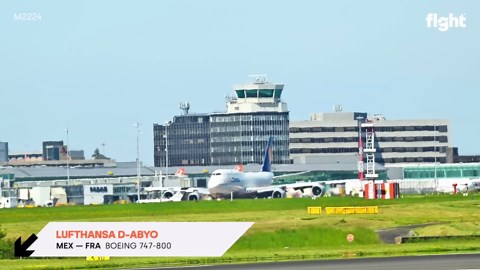 Rare Boeing 747-8 Spotted at Manchester Airport