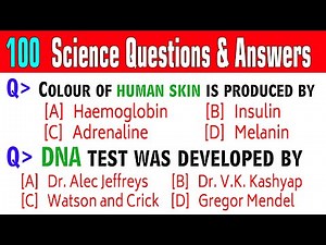 100 Science Questions & Answers on BIOLOGY (ZOOLOGY, BOTANY) Science Trivia Quiz | Science GK Part-6