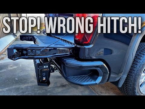 GET THE CORRECT HITCH! GMC and Chevy with Multi-Pro or Multi-Flex Tailgates! B&W Tow and Stow