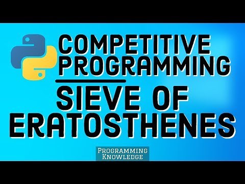 Sieve of Eratosthenes | Competitive Programming with Python
