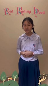 Story Telling: Little Red Riding Hood หนูน้อยหมวกแดง by NALIN Grade 6🥇 | Panatda Chanlekha