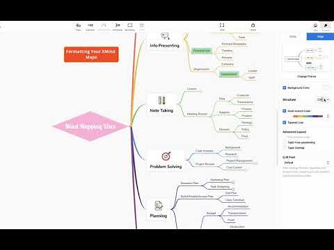 XMind Tutorial - Formatting Your Mind Maps