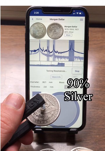 Testing Silver Morgan Dollars with Pocket Pinger Guide