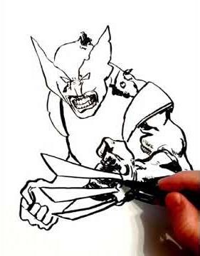 Wolverine quick marker sketch