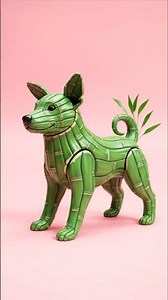 Make create dog on bamboo