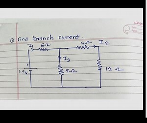 Find the branch currents I1, I2, and I3 in the given circuit wi... | Filo