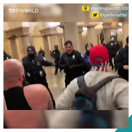 Pro-Trump protesters clash with police inside US Capitol