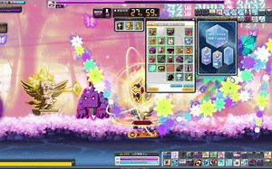 新枫之谷Lv275剑豪穿未完全解放创世打普露（因为困露不够伤害了）