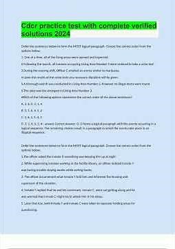 Cdcr Practice Test With Complete Verified Solutions 2024 pdf