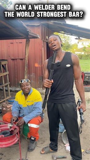 World Strongest Bar Challenge W/ Welder Construction #challenge