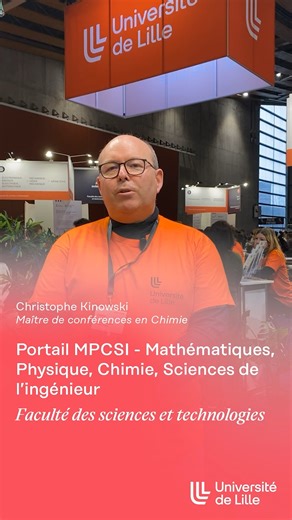 6.7K views · 23 reactions | Présentation, prérequis, conseils... Découvrez la licence MPCSI (Mathématiques, Physique, Chimie, Sciences de l'Ingénieur) de la Faculté des sciences et technologies - Université de Lille avec Christophe Kinowski, Maître de conférences en Chimie. Découvrez toutes les formations de l'Université de Lille sur https://www.univ-lille.fr/formations | Université de Lille | Facebook