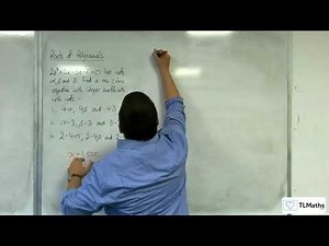 A-Level Further Maths D2-15 Roots of Polynomials: Substitution Method for Cubics