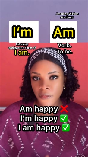 Difference between I’m and Am in English. #amazingdiction #English #grammar | Precious Chibuzor Eke