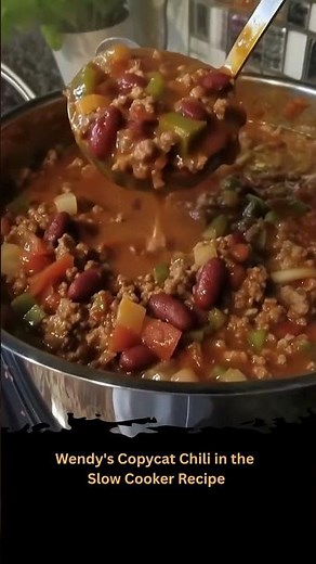 Wendy's Copycat Chili in the Slow Cooker