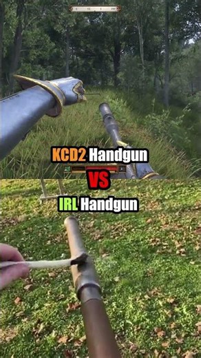 KCD2 Handgun Comparison: In-Game vs Real Life! #kcd2 #handgun #medieval #reallife