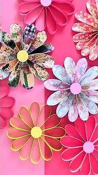 壁面飾り 紙で美しい菊の花を作ろう♪ #かんたん #レクリエーション