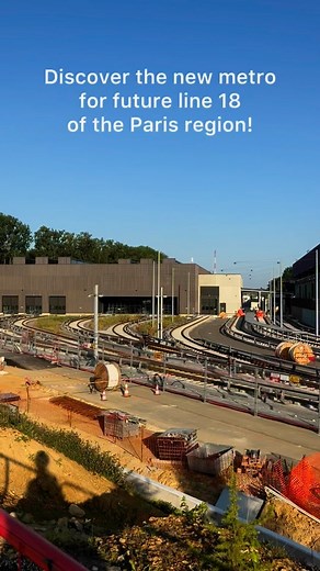Alstom on Instagram: "Here’s the very first train for the future line 18 of the @grand_paris_express, from our Metropolis range! 🚇 For this project, Alstom provides a complete metro system, including our innovative signalling system which will provide a seamless passenger experience, with a 90-second interval between each train. See you in the last quarter of 2026! 👋"