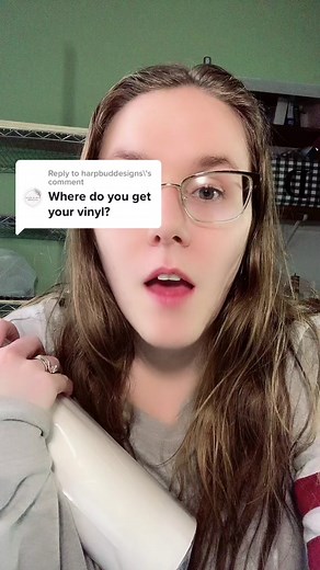 Reply to @harpbuddesigns here’s where I get my transparent vinyl from! #crafttiktok #screenprintingwithvinyl #signmaker