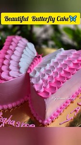 3.9M views · 84K reactions | A Beautiful Butterfly Cake Decoration Tutorial曆勺|Cake Design❤️ #viralcake #mydreamcakery #trendingcakes #FacebookPage #cake #viralvideo #birthdaycake #cakedesign #cakedecorating #butterflycake #viralbutterflycaketutorial | My Dream Cakery | Facebook