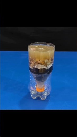 DIY Water Filter #creativefest #scienceproject #shorts #STEM #experiment